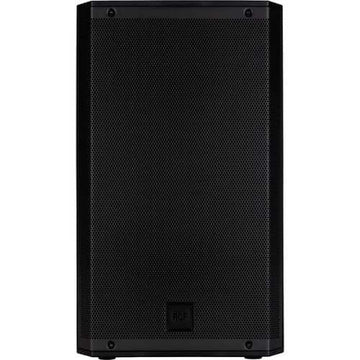 Black speaker on a white background