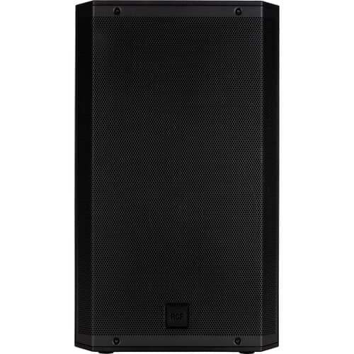 Black speaker on a white background