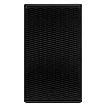 Black rectangular speaker on a white background