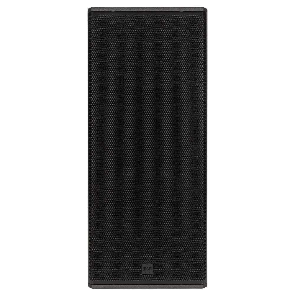 Black speaker on a white background