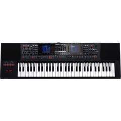 Keyboard with control panel on a white background