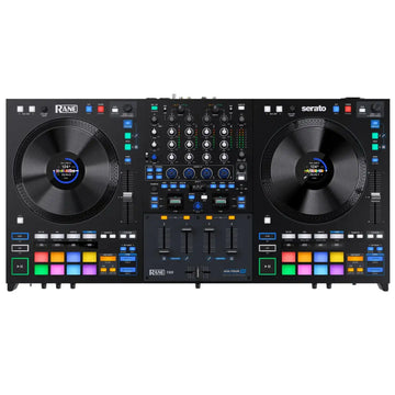 DJ controller with Rane logo and Serato branding on a white background