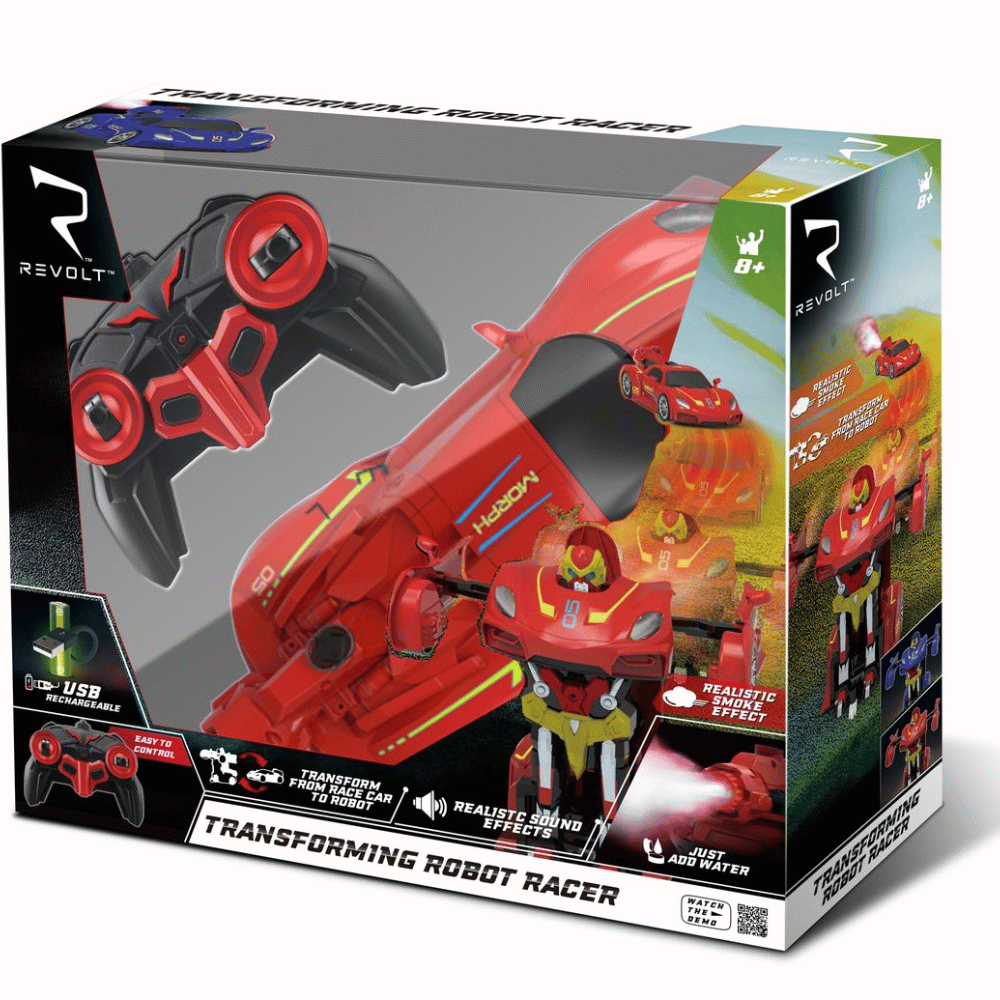 Revolt Transforming Robot Car - Red (DEMO, OPEN BOX, NO WARRANTY)