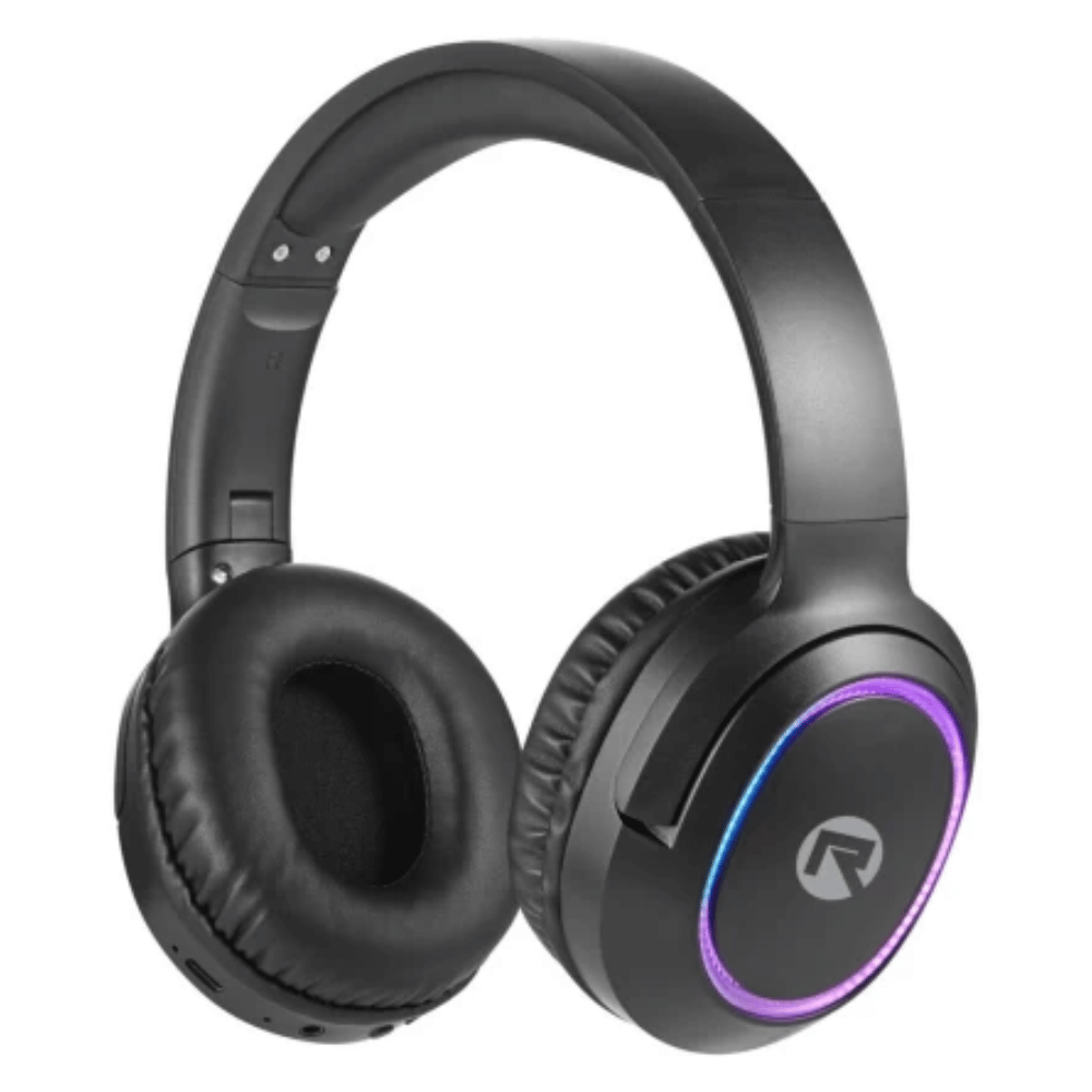 Rocka Lit Series Bluetooth Headphone - Black RK-2008-BK (DEMO, OPEN BOX, NO WARRANTY)
