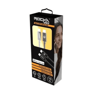 Rocka Sprite Series 1.2m USB-C to Apple MFi Lightning Cable Black RK-20016-BK (DEMO, OPEN BOX, NO WARRANTY)