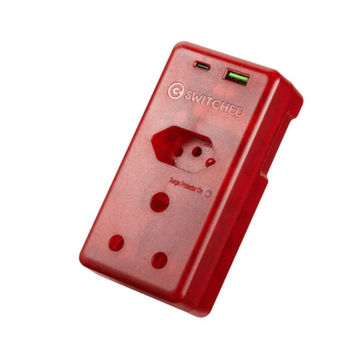 SWITCHED High Surge Multi Adaptor with USB + Type C PD20W (SWD-8507-20W) SWD-8507-20W (DEMO, OPEN BOX, NO WARRANTY)