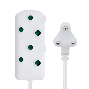 SWITCHED Light DUTY Side By Side(SBS) EXTENSION LEADS 10M [SWD-70007-10-WT] (DEMO, OPEN BOX, NO WARRANTY)