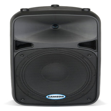 Black Samson speaker on a white background