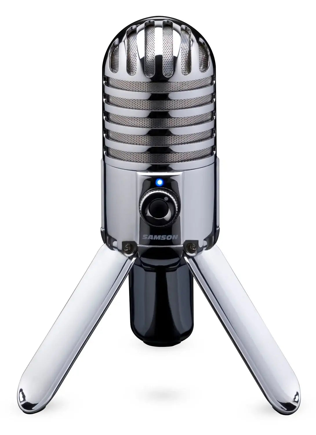 Samson microphone on a white background