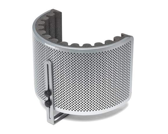 Metallic grill or filter with a white background