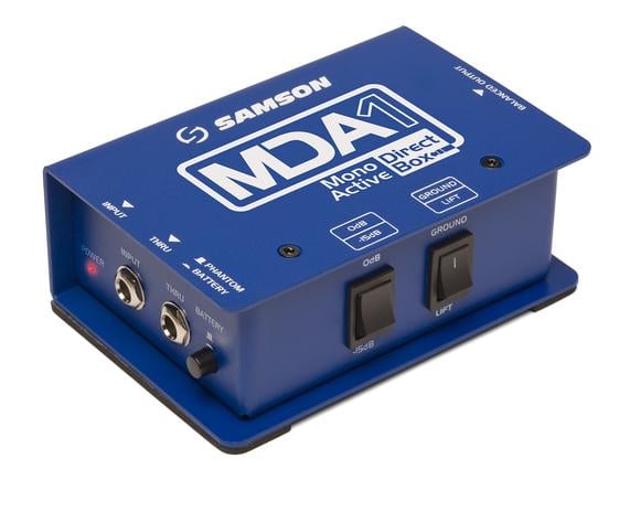 Blue Samson MDA1 Direct Box on a white background