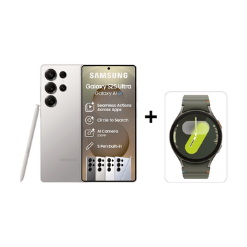 Sound Select Samsung Galaxy S25 Ultra 5G 256GB Titanium Gray Galaxy Watch7 44mm Green