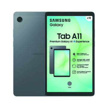 Samsung Galaxy Tab A11 8.7 64GB LTE Tablet - Grey (OPEN BOX, NO WARRANTY)