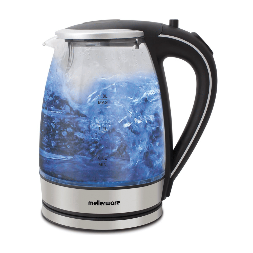 Secondhand-Mellerware Kettle 360 Degree Cordless Glass Silver