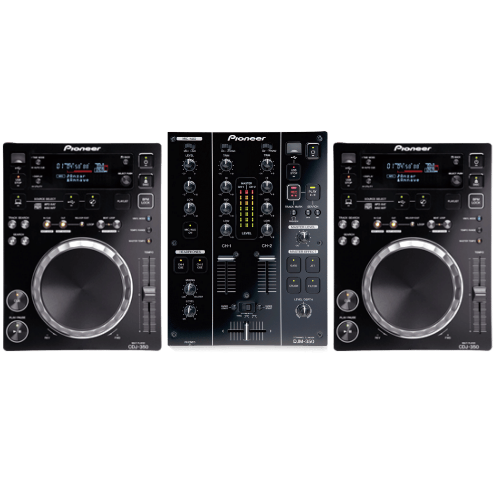 Secondhand 2 x Pioneer CDJ350 + DJM350 Bundle
