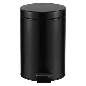 Secondhand Casa - Roma Steel Pedal Bin - Soft Close Lid - Black Matte - 3L
