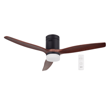 Secondhand Matt Black Ceiling Fan with Quiet Motor and LED Light - FCF077 Black
