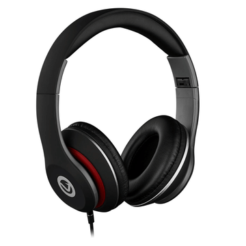 Volkano Falcon Series Wired Aux Headphones with Mic - Black (DEMO, OPEN BOX, NO WARRANTY)