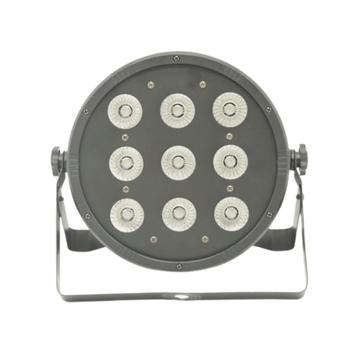 Round LED light fixture with multiple lenses on a white background