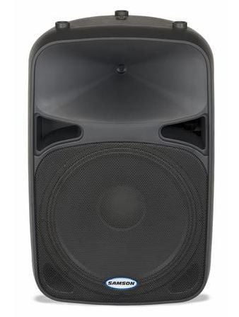Black Samson speaker on a white background