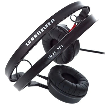 Sennheiser headphones with 'HD 25 70 Q' model number on a white background