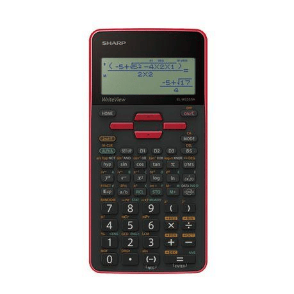 Sharp EL535 Scientific Calculator - 422 Functions- Red EL-W535SA-BRD (DEMO, OPEN BOX, NO WARRANTY)