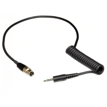 Shure WA460 3.5' Output Cable, TA3F Connector to Stereo Miniplug Connector, used with VP3 Receivers