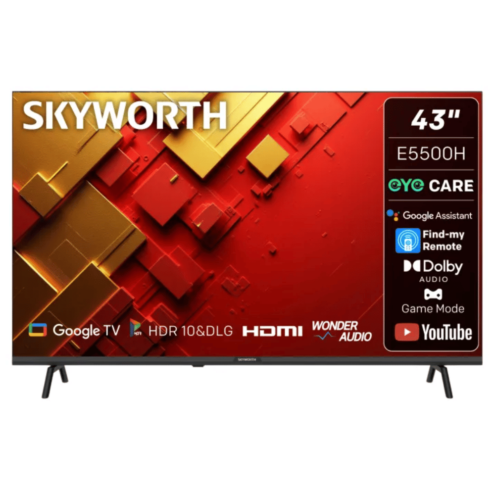 Skyworth 43-inch FHD Google TV-43E5500H (DEMO, OPEN BOX, NO WARRANTY) (Online Auction)