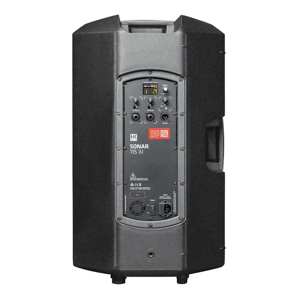 Black speaker with 'Sonar' branding on a white background