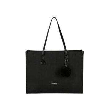 Supanova Pompom Ladies Laptop Bag Blk SN-1000-BK (DEMO, OPEN BOX, NO WARRANTY)