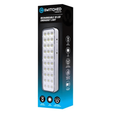 SWITCHED 30 LED Emergency Light AC 150 Lumen -White (DEMO, OPEN BOX, NO WARRANTY)