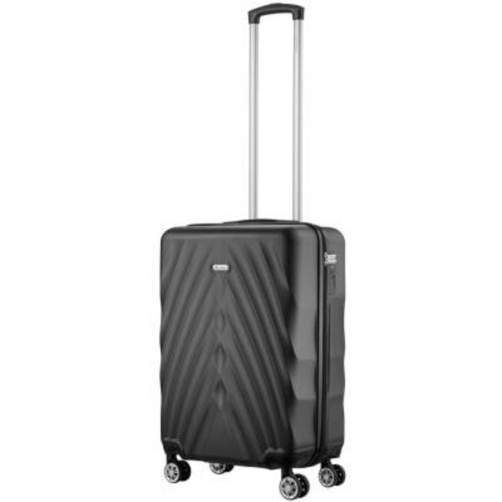 Travelwize Terra ABS 55cm 4-Wheels Spinner Luggage Black TW-1151-BlK  (DEMO, OPEN BOX, NO WARRANTY)