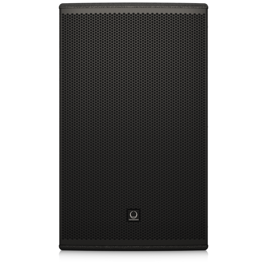 Black speaker on a white background