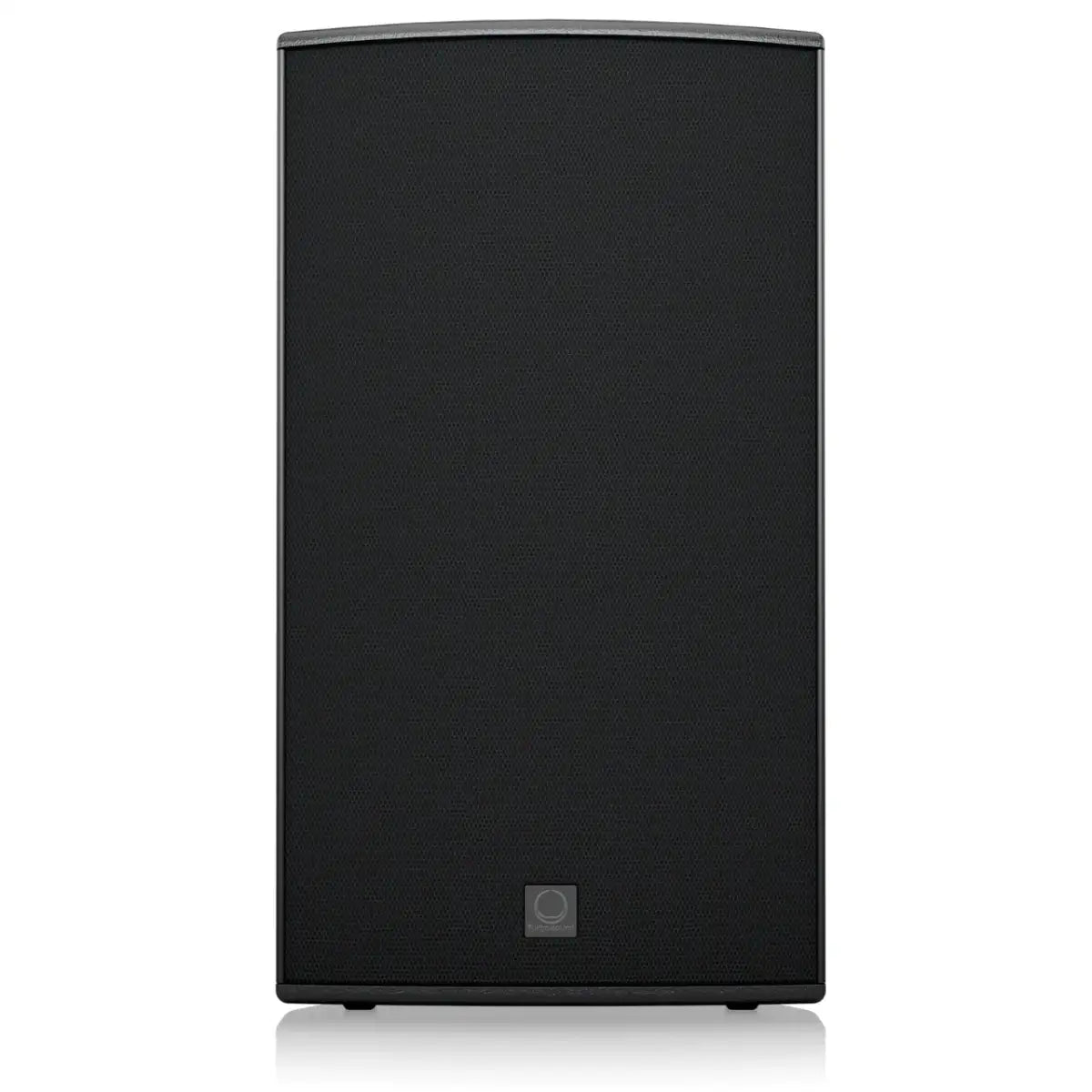 Black speaker on a white background