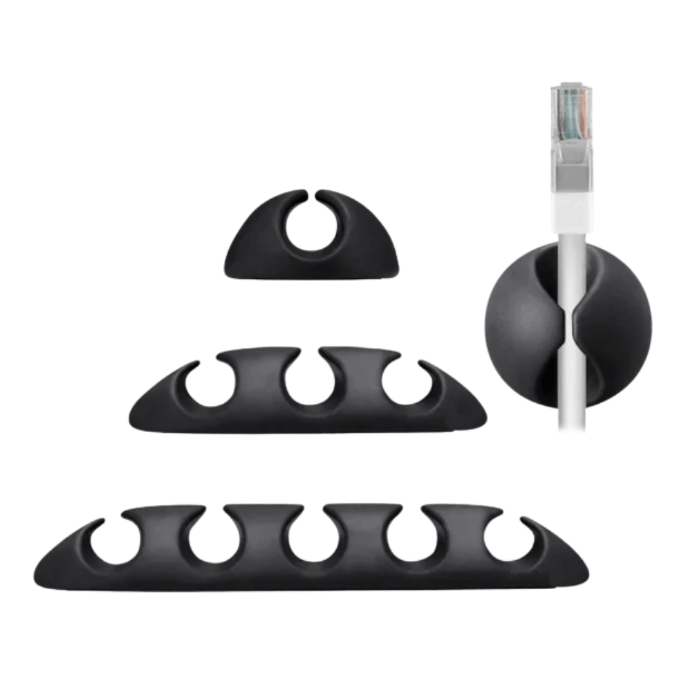 Volkano Bind Series - 5-Piece: Adhesive Cable Clip Organiser Kit VK-20113-5OK (DEMO, OPEN BOX, NO WARRANTY)