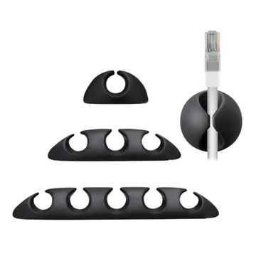 Volkano Bind Series - 5-Piece: Adhesive Cable Clip Organiser Kit VK-20113-5OK (DEMO, OPEN BOX, NO WARRANTY)