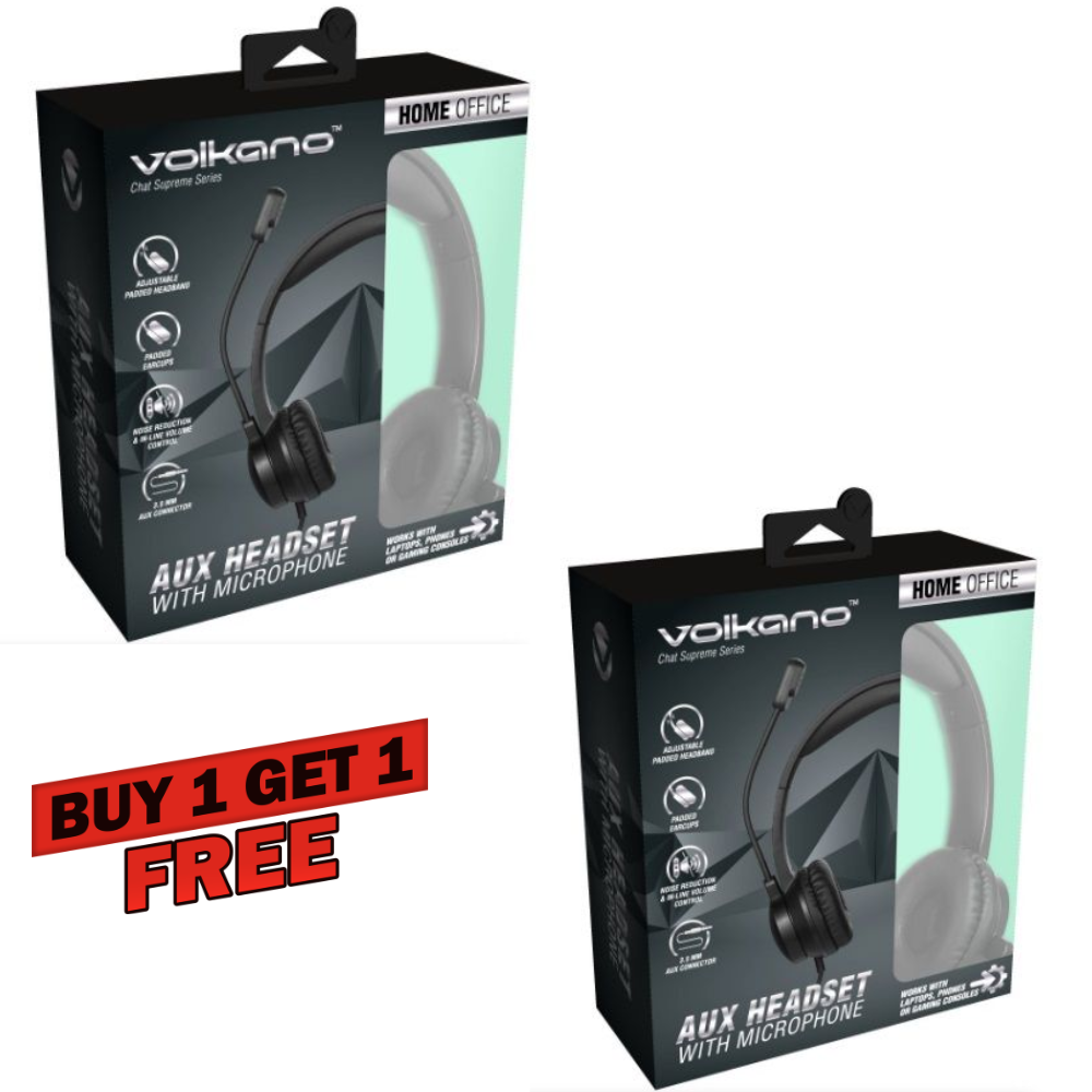 Volkano Chat Supreme Series AUX Headset With Microphone