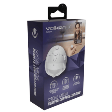 Volkano Clout Series Social Media Remote Controller Ring VK-6526-WT (DEMO, OPEN BOX, NO WARRANTY)