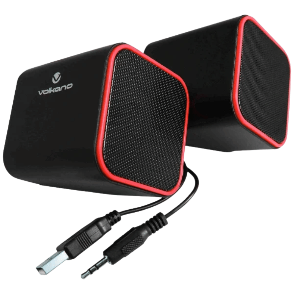 Volkano Diamond Series USB Speaker – Red (DEMO, OPEN BOX, NO WARRANTY)