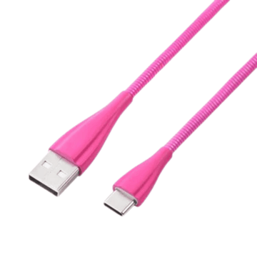 Volkano Fashion series cable Type-C 1.8m - Lumo - Pink VK-20061-LPK