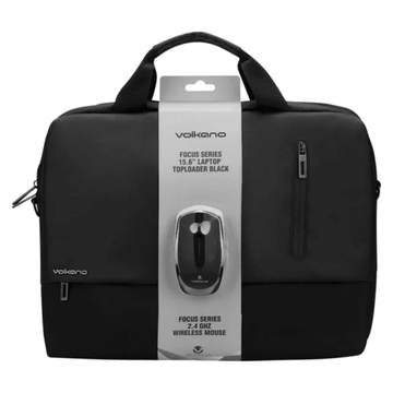Volkano Focus Series 15.6″ Laptop Toploader & Wireless Mouse (DEMO, OPEN BOX, NO WARRANTY)