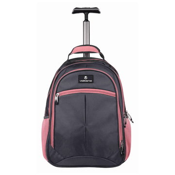 Volkano Orthopaedic Trolley Backpack 35L - Dark Grey/ Pink (VK-7094-DGRPK) (DEMO, OPEN BOX, NO WARRANTY)