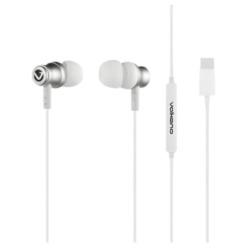 Volkano Prism 2.0 Series Type-C Earphone White VK-1019-WT(V1) (DEMO, OPEN BOX, NO WARRANTY)