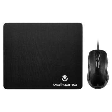 Volkano Slick series wired USB mouse with mousepad combo  (DEMO, OPEN BOX, NO WARRANTY)