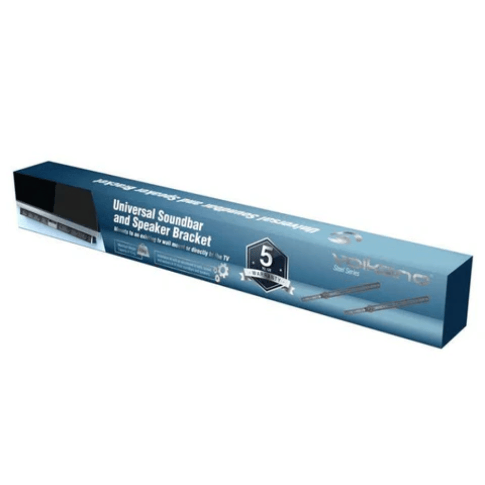 Volkano Steel series Soundbar and Speaker TV bracket - Black VK-4014-BK (DEMO, OPEN BOX, NO WARRANTY)