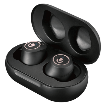 Volkano Taurus Series True Wireless Earphones with Charging Case – Black VK-1120-BK[V1] (DEMO, OPEN BOX, NO WARRANTY)