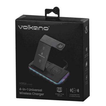 Volkano Versa Series 4-in-1 Wireless Charger VK-8402-BK (DEMO, OPEN BOX, NO WARRANTY)