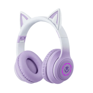 Volkano Whisker Series Bluetooth Cat Ear Headphones - Purple VK-2022-PR (DEMO, OPEN BOX, NO WARRANTY)