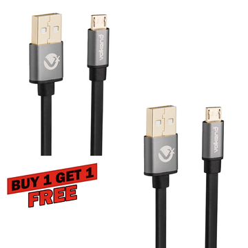 VolkanoX Micro USB Cable Twin Pack 3m - Couple Series Black