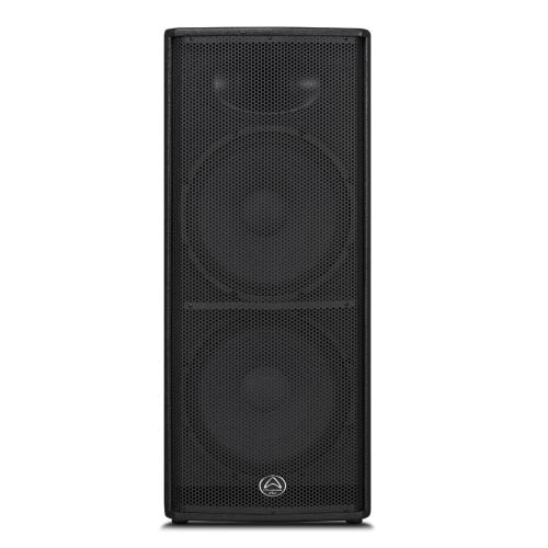 Black speaker on a white background